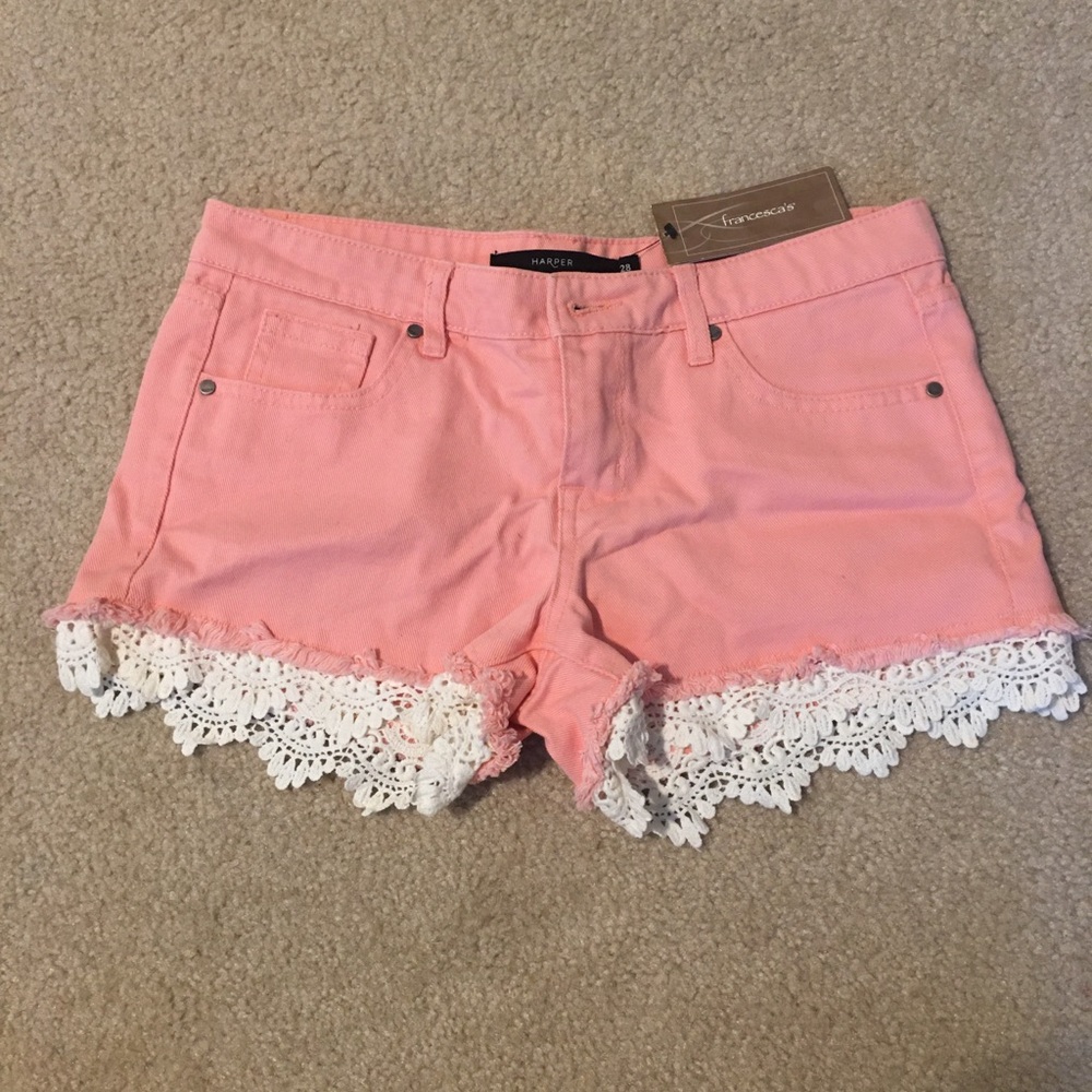 I’m selling a francesca’s pink summer shorts